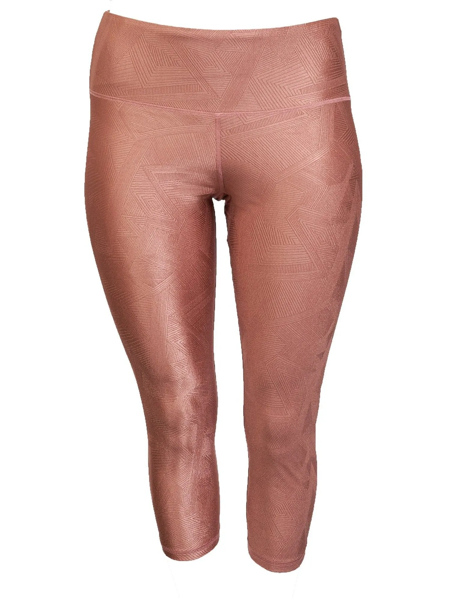 Hi-Rise Capri - Rose Gold Geo Pattern