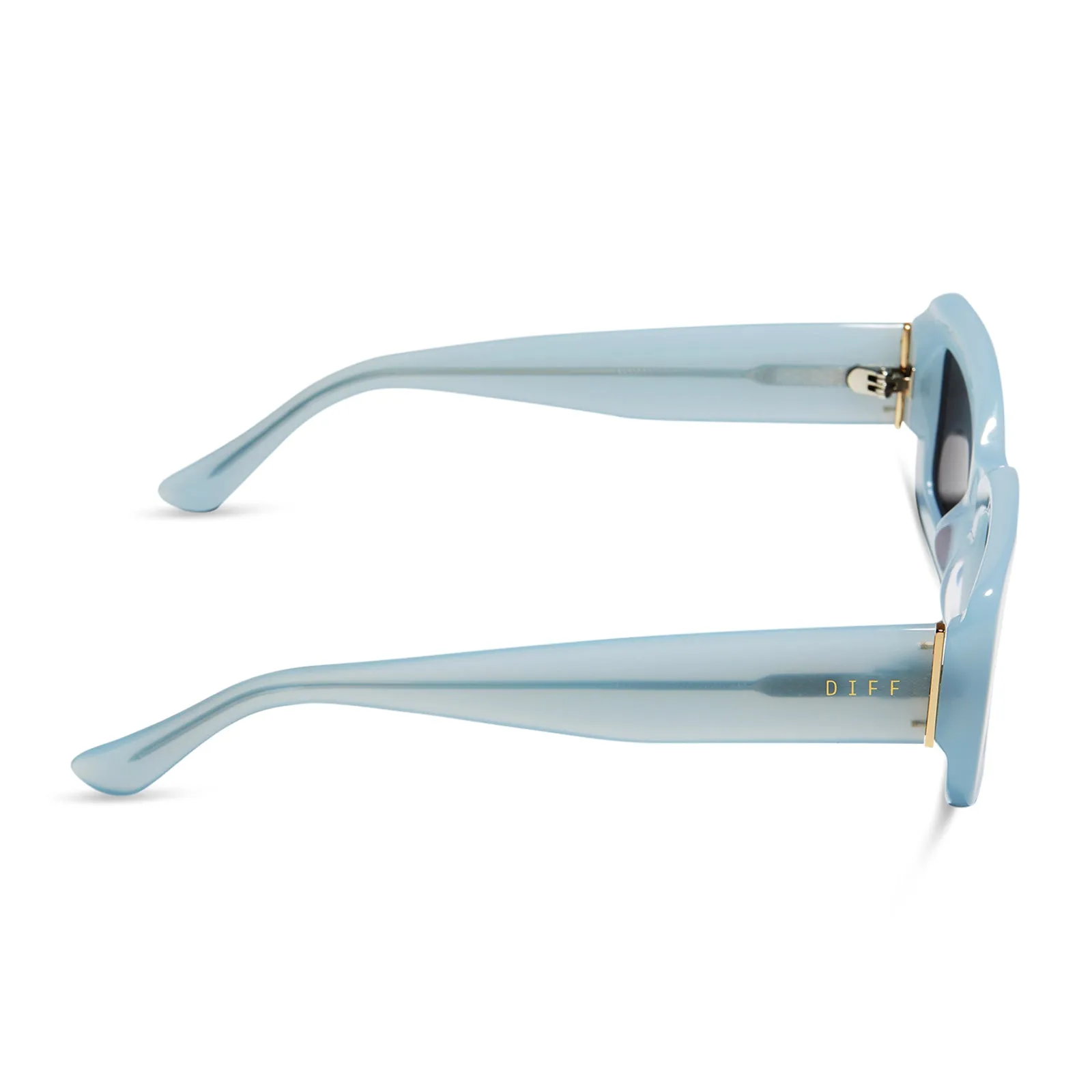 INDY - BLUE DUST   SOLID GREY SUNGLASSES