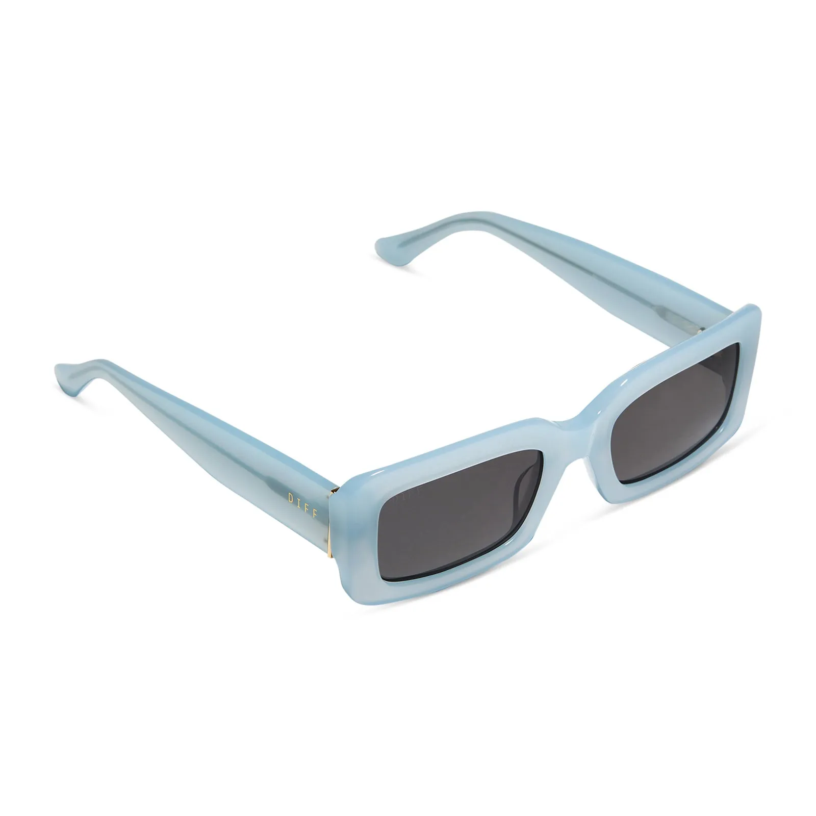 INDY - BLUE DUST   SOLID GREY SUNGLASSES