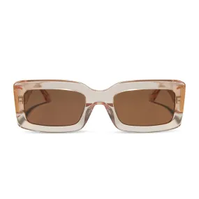 INDY - VINTAGE ROSE CRYSTAL   BROWN SUNGLASSES