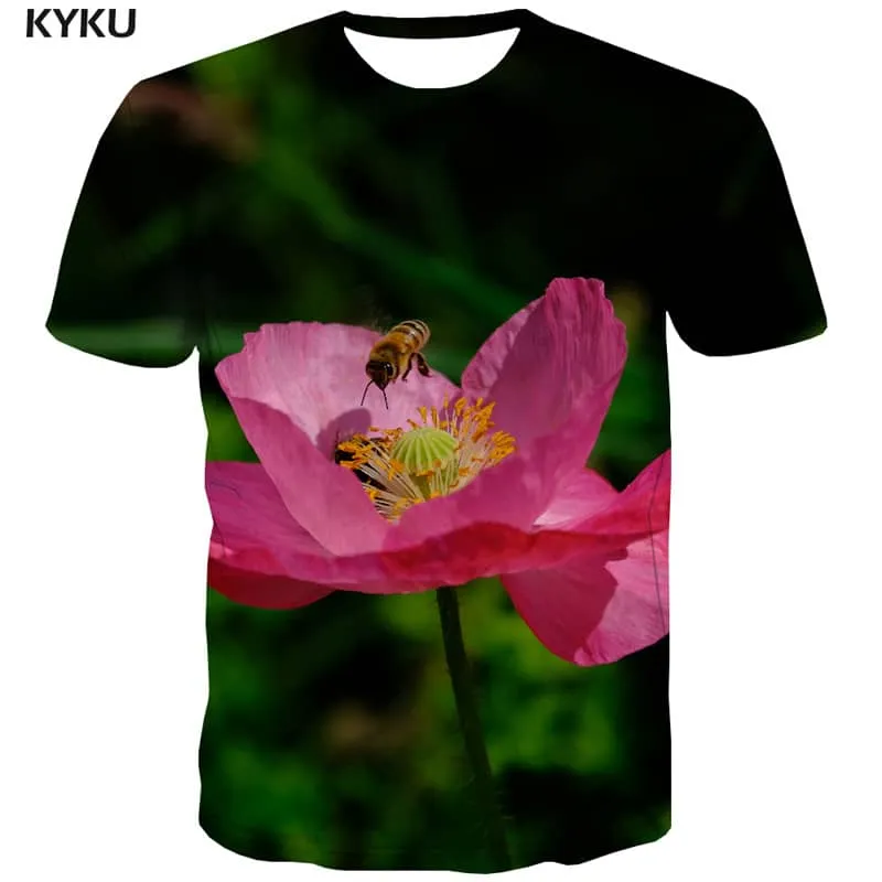 insect shirt Casual plant art costume Cool beautiful man