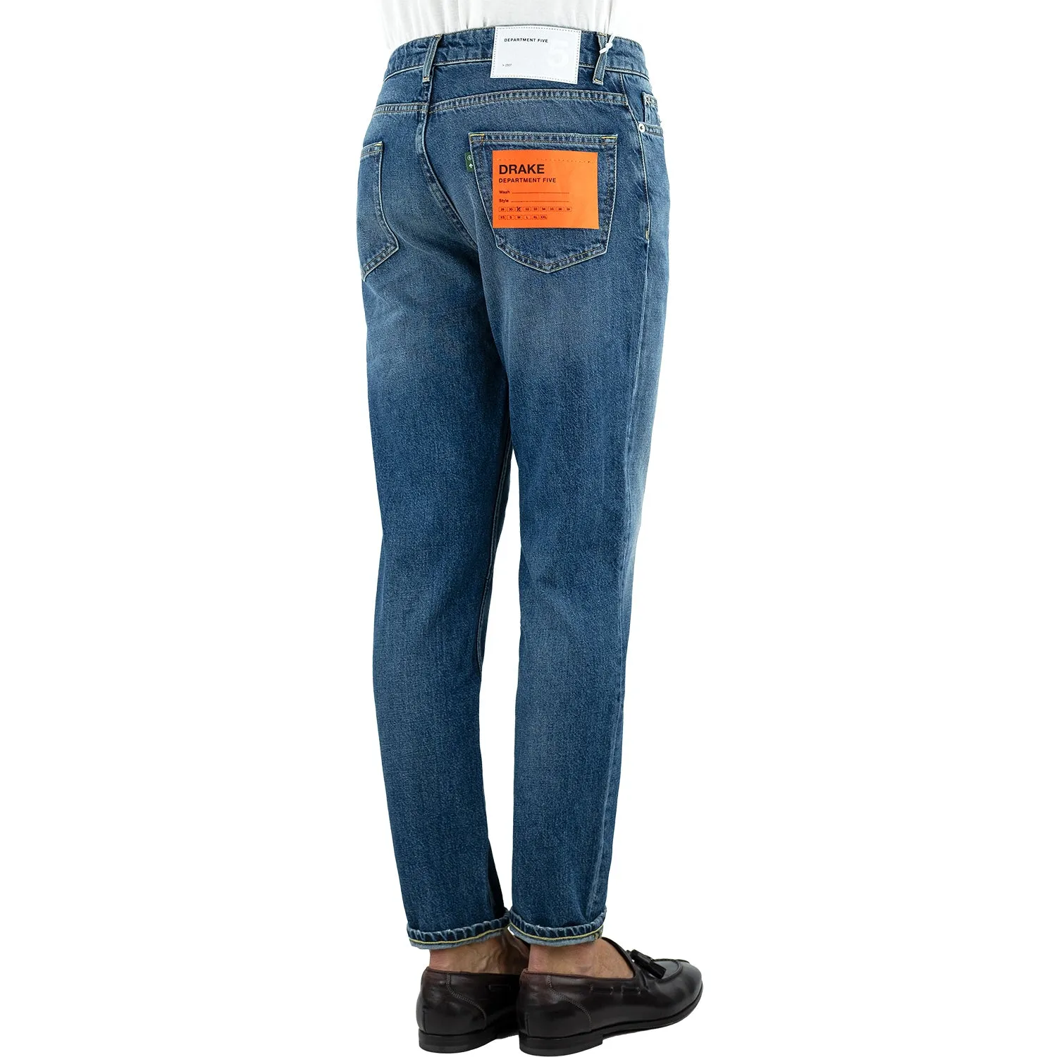 Jeans DEPARTMENT 5 Drake in Cotone Denim Lavaggio Medio