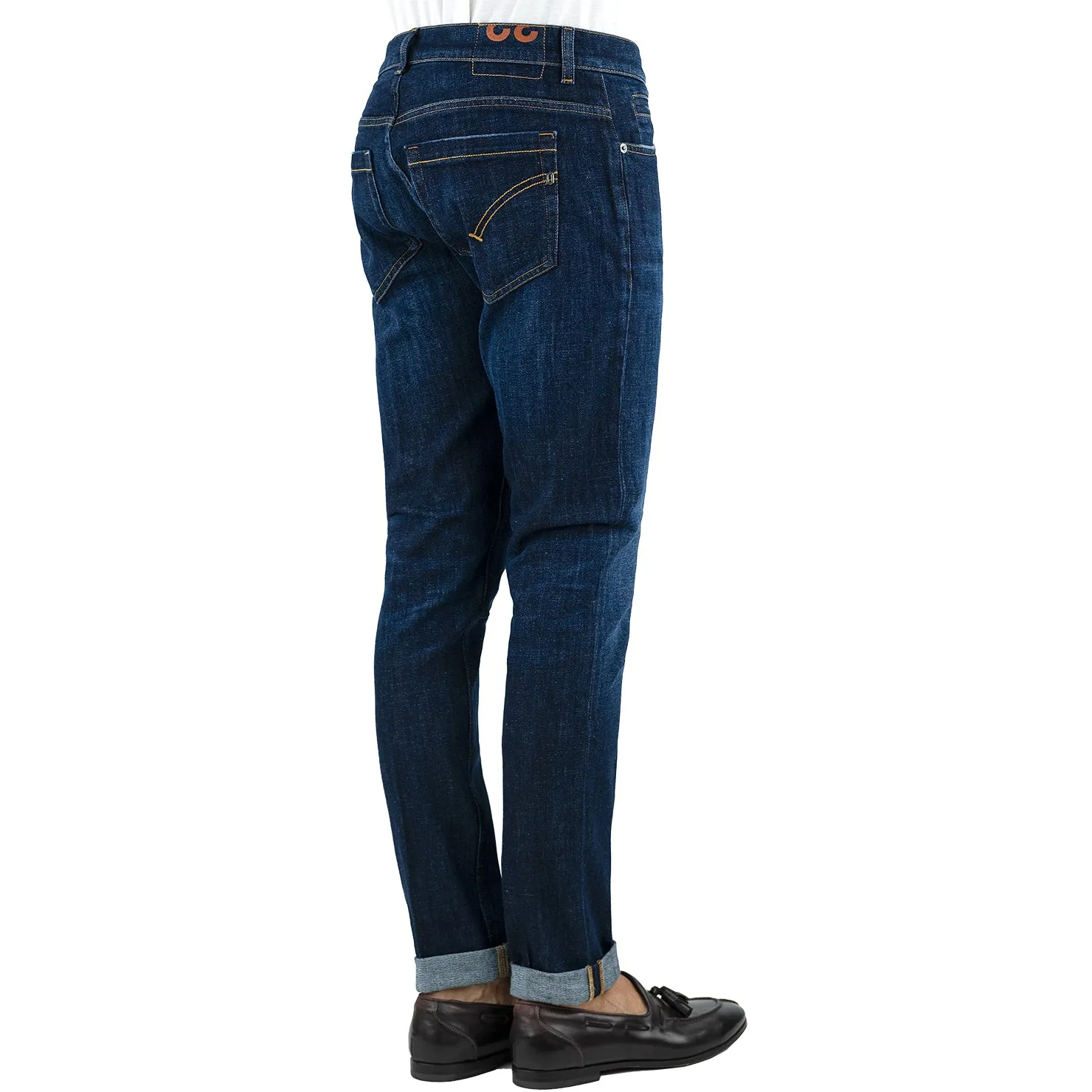 Jeans DONDUP George UP232 in Denim Stretch Lavaggio Scuro