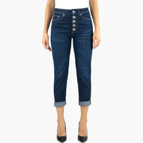 Jeans DONDUP Koons Gioiello in Denim Stretch Lavaggio Medio Scuro