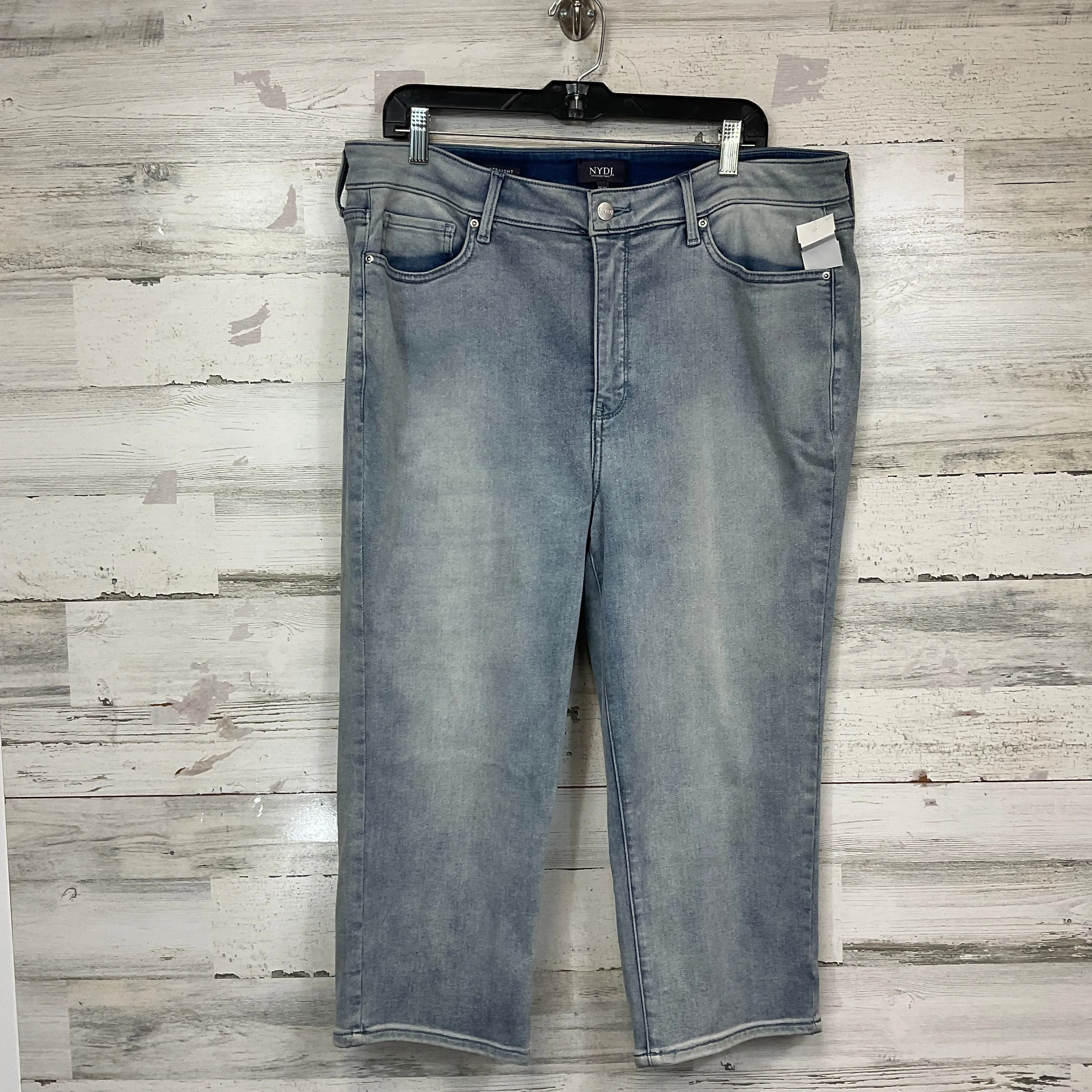 Jeans Straight By Not Your Daughters Jeans In Blue Denim, Size: 16w