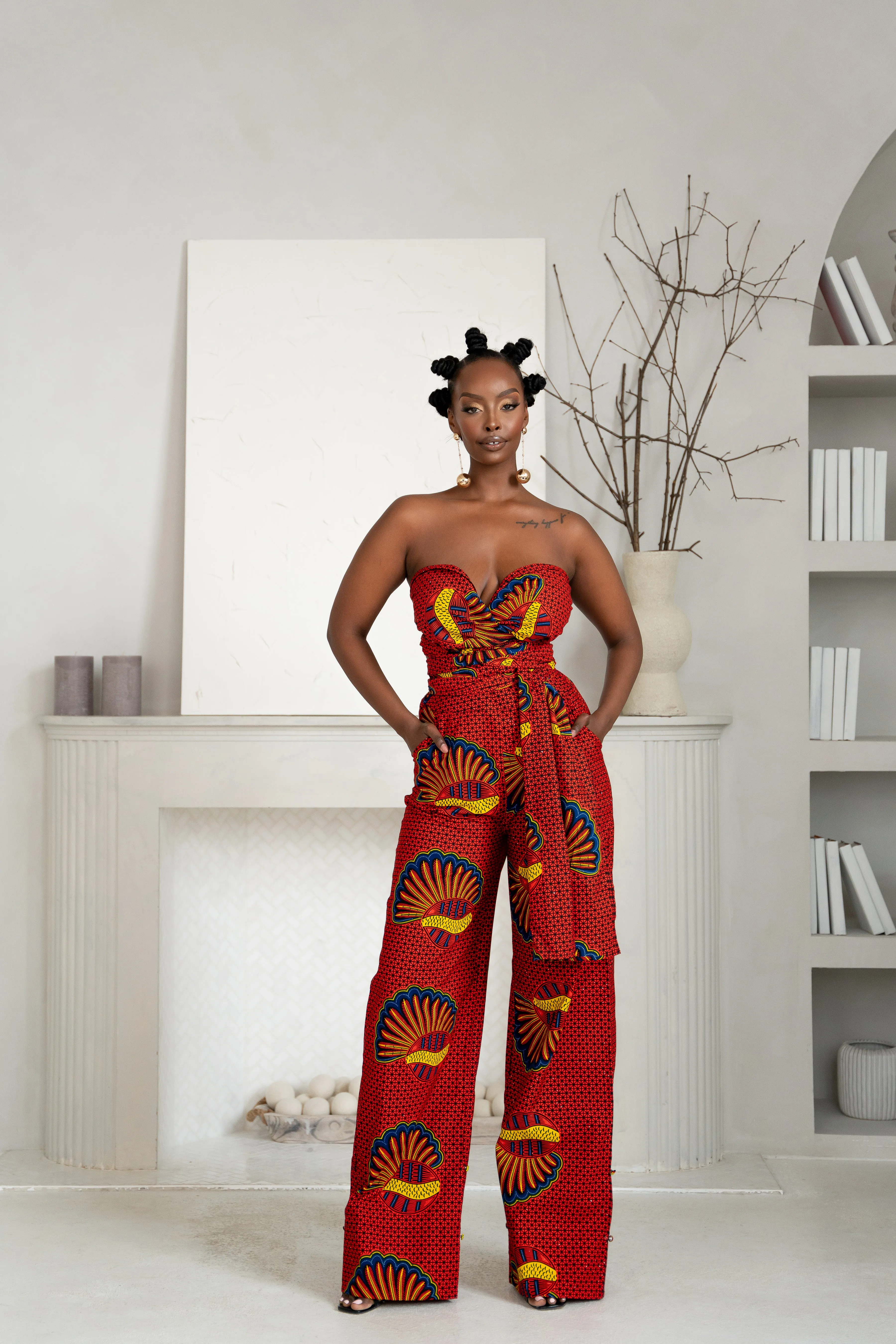 JUMOKE African print infinity jumpsuit (3 LENGTH)