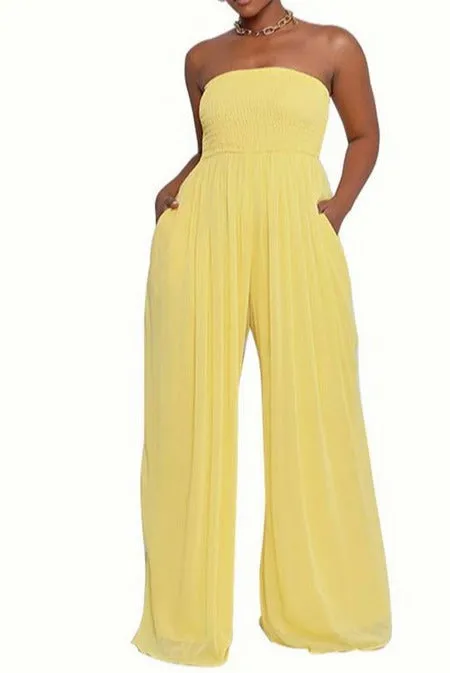 Just Right- Wide Leg Fashion Jumpsuit