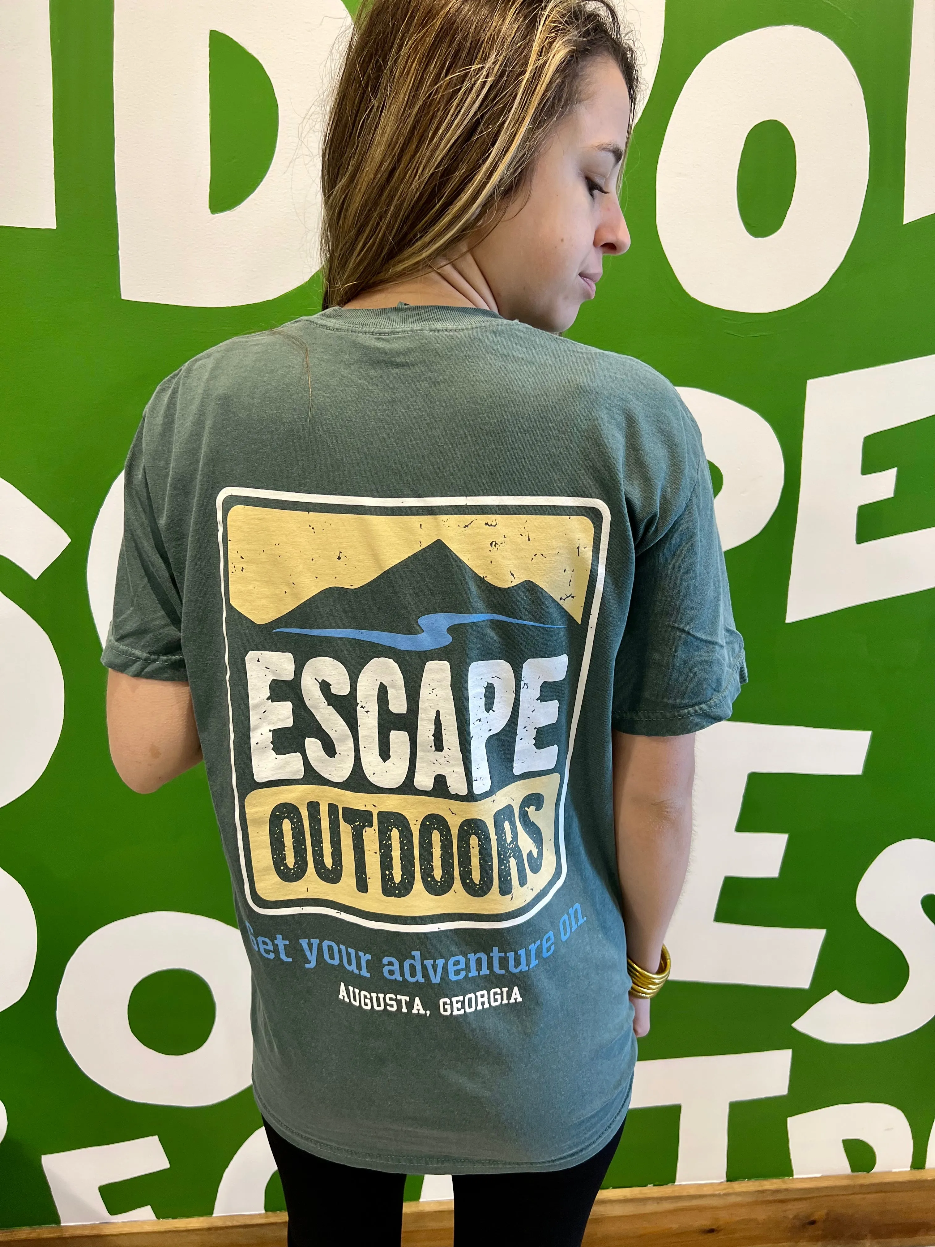 Khaki Logo SS Escape Tee