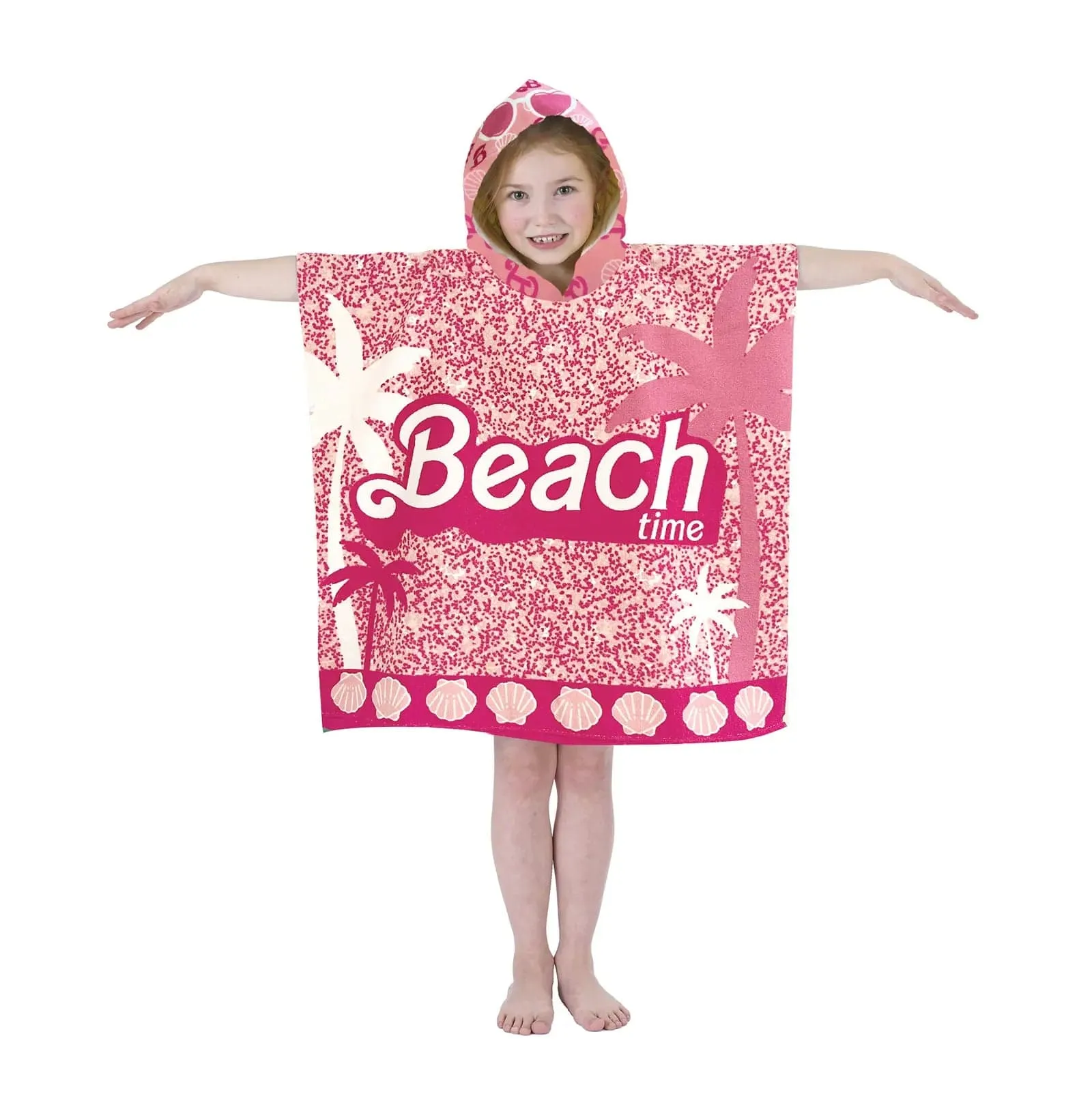 Kids Microfibre Poncho Pal Hooded Beach Bath Robe Sun Protection