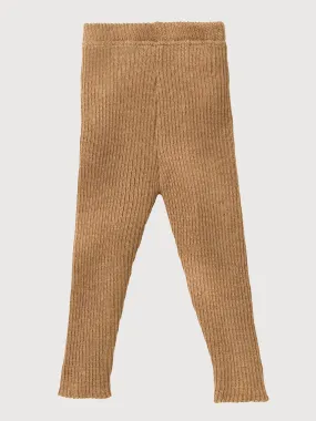 Knitted Leggings Light Caramel | Disana