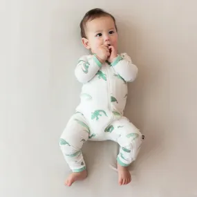 KYTE BABY Zippered Romper in Crocodile