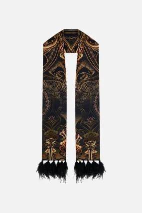 LONG SKINNY SCARF NOUVEAU NOIR