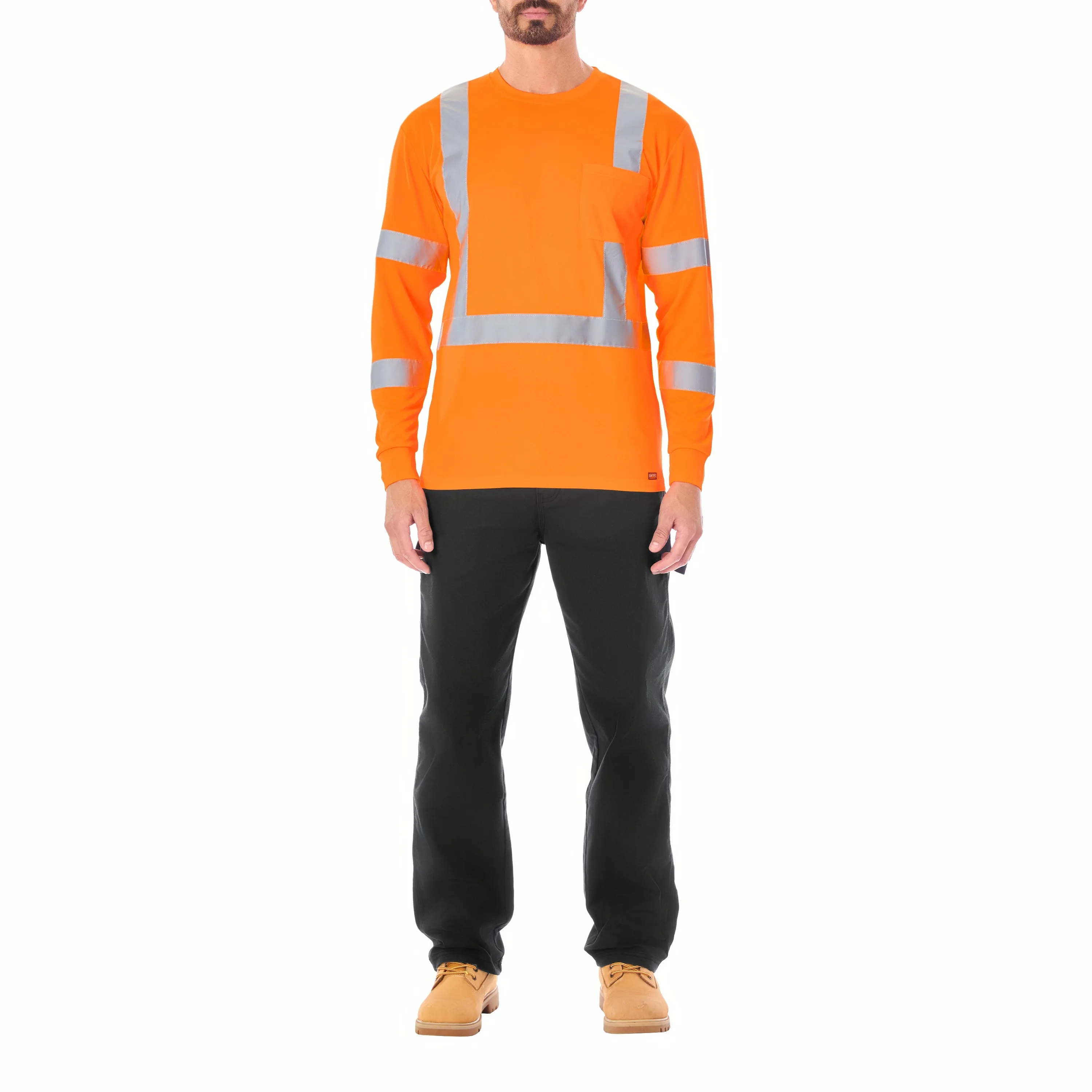 LONG SLEEVE HIGH VISIBILITY REFLECTIVE SAFETY TEE