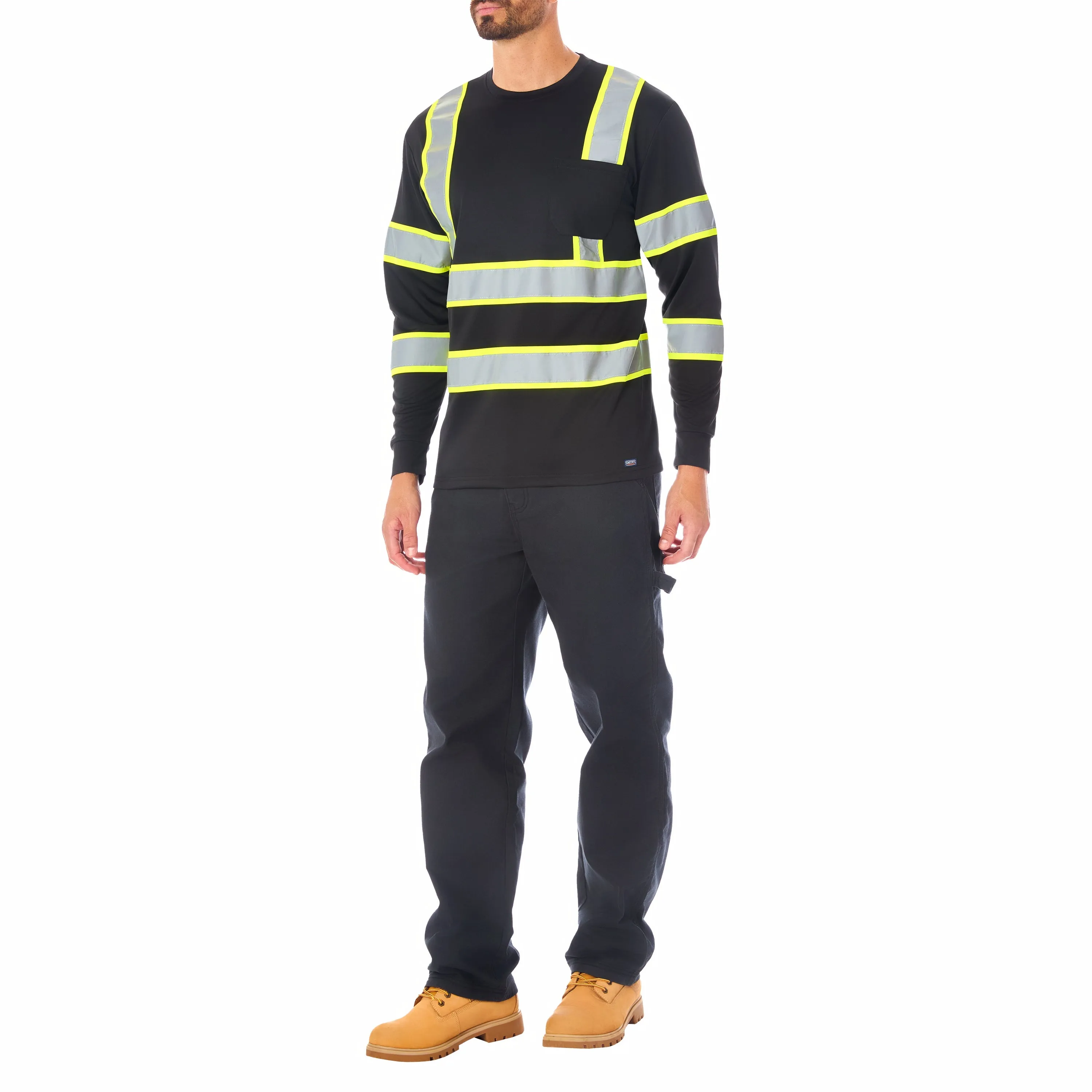 LONG SLEEVE HIGH VISIBILITY REFLECTIVE SAFETY TEE