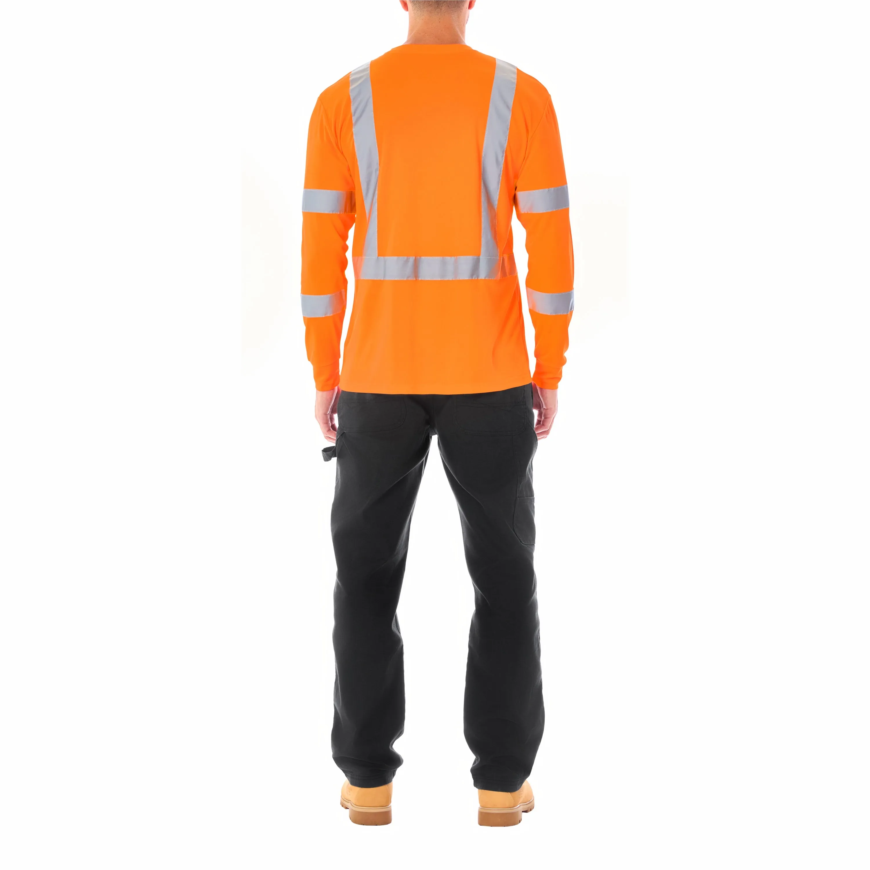 LONG SLEEVE HIGH VISIBILITY REFLECTIVE SAFETY TEE