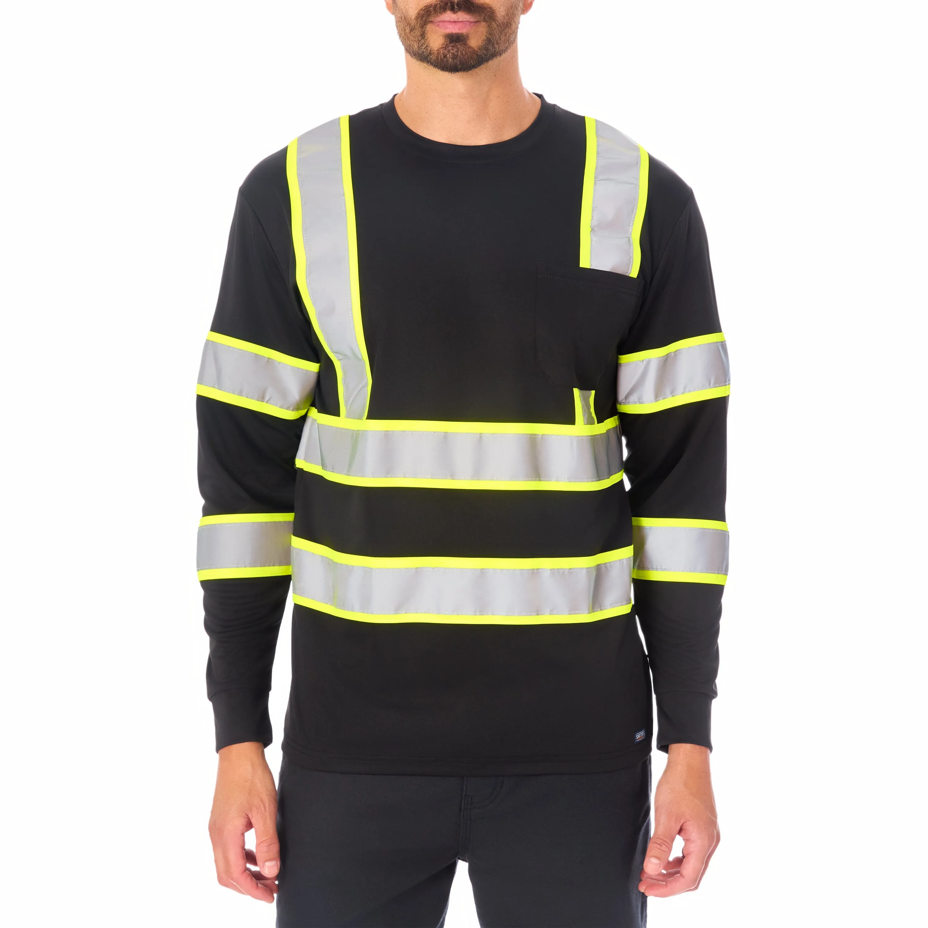 LONG SLEEVE HIGH VISIBILITY REFLECTIVE SAFETY TEE