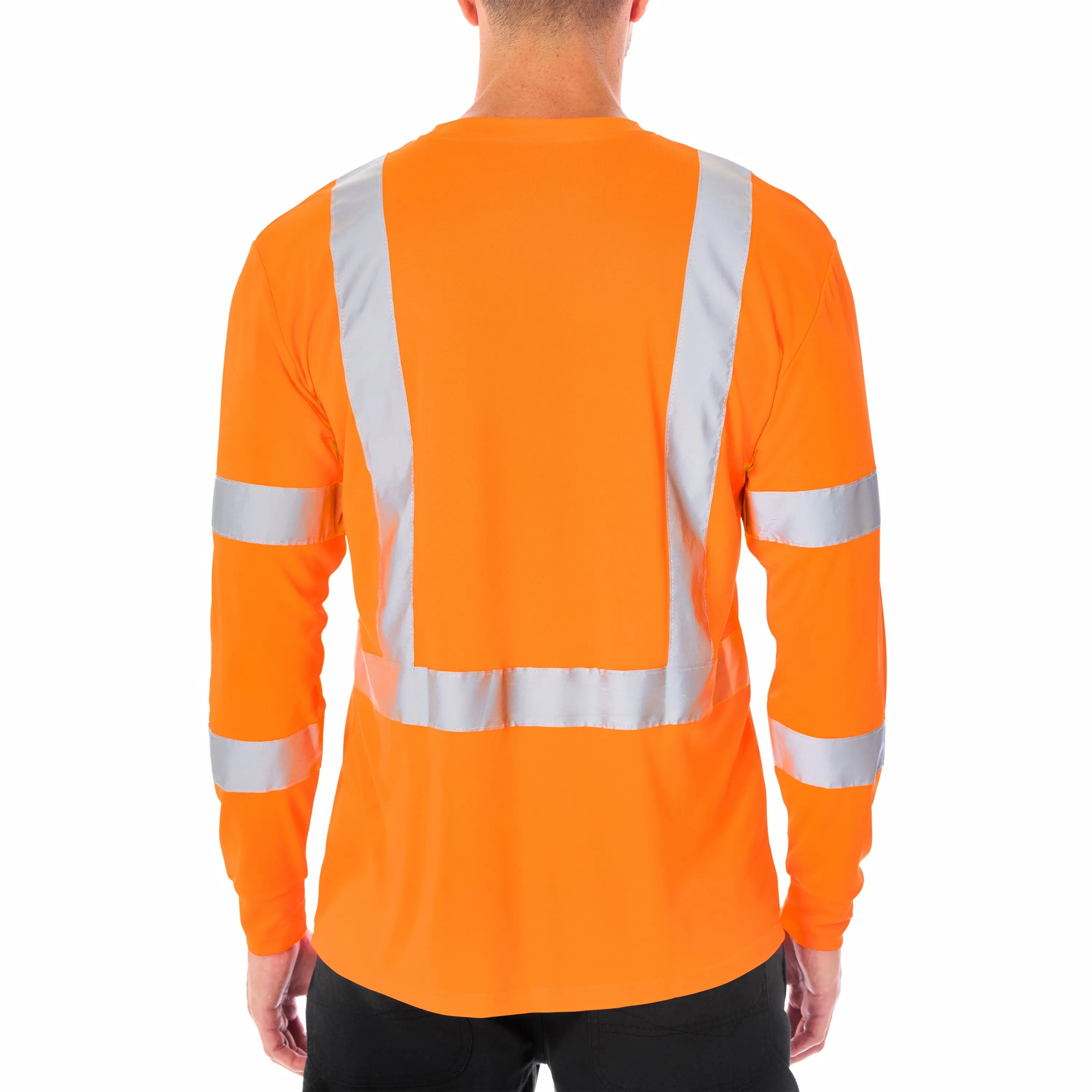 LONG SLEEVE HIGH VISIBILITY REFLECTIVE SAFETY TEE