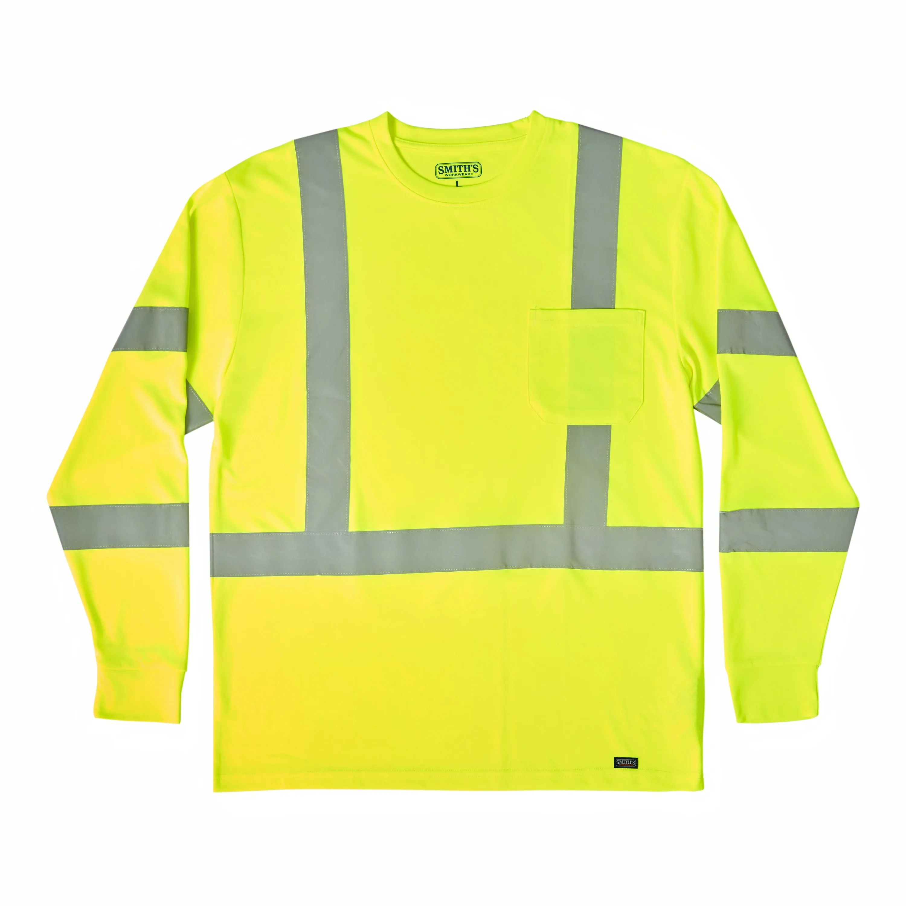 LONG SLEEVE HIGH VISIBILITY REFLECTIVE SAFETY TEE