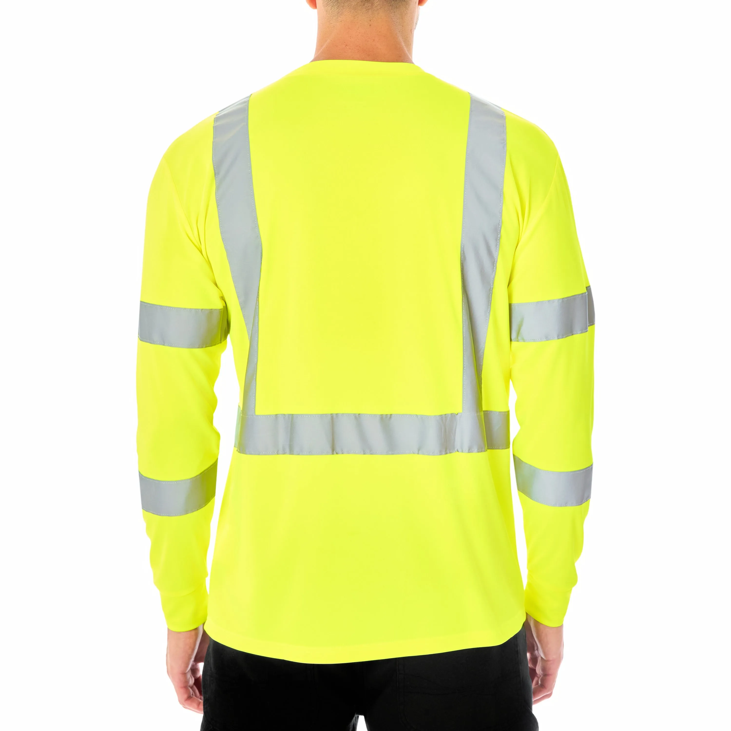 LONG SLEEVE HIGH VISIBILITY REFLECTIVE SAFETY TEE