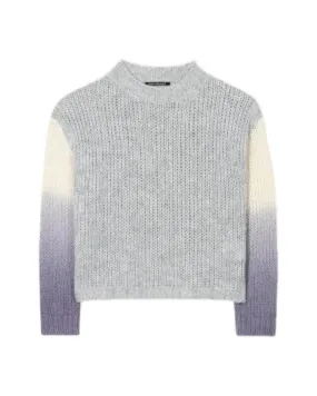 Luisa Cerano Alpaca Ombre Sleeve Knit Pullover