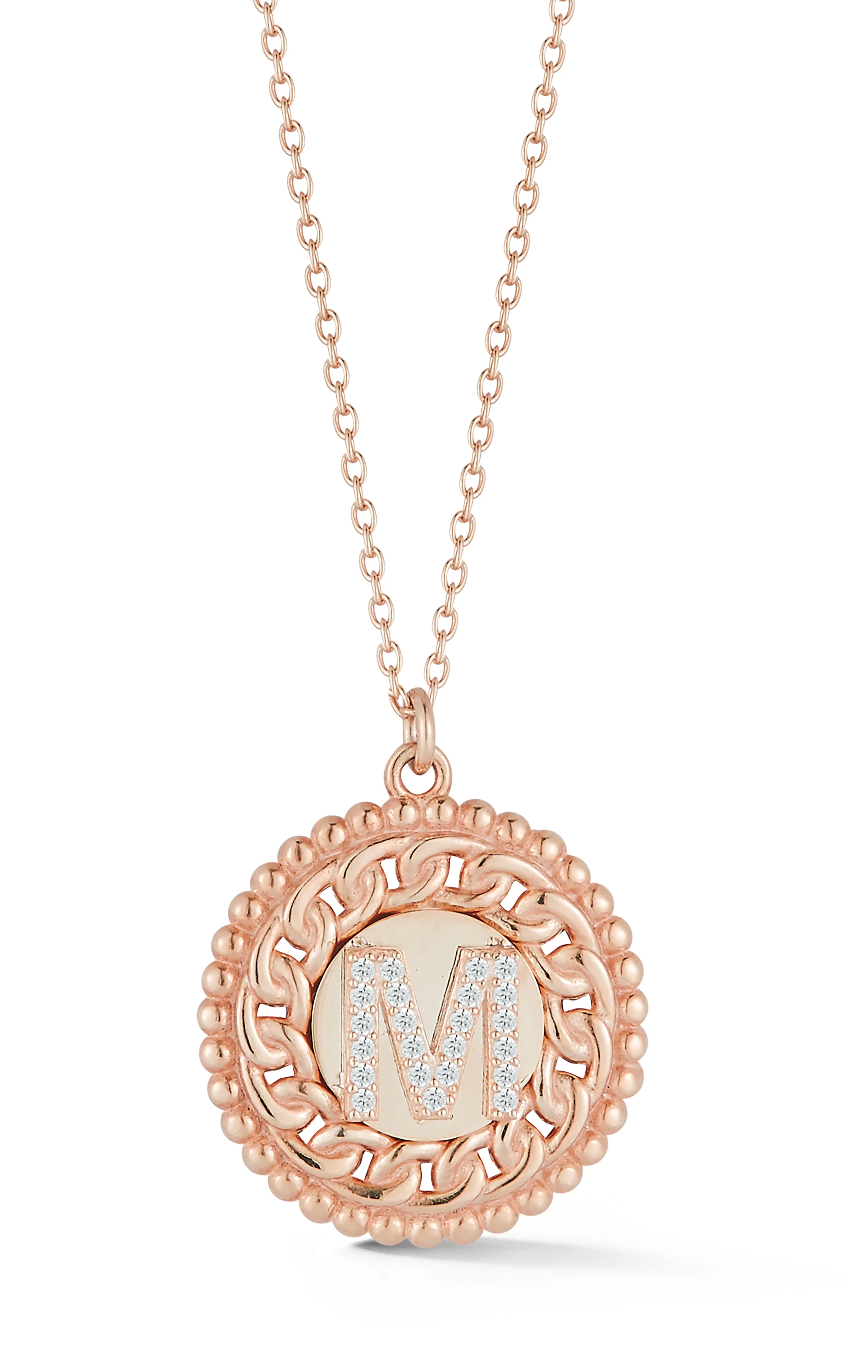 Medallion Initial Pendant Necklace