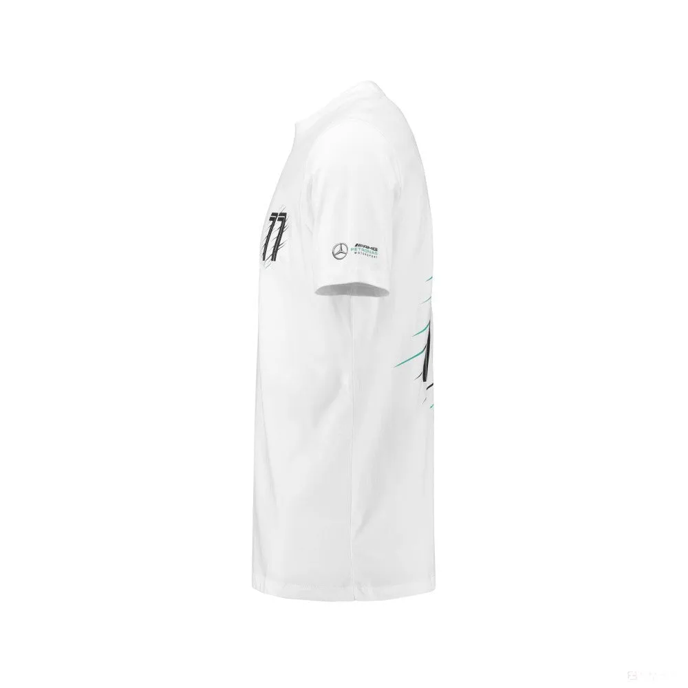 Mercedes T-shirt, Valtteri Bottas 77, White, 2018