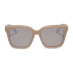 MEREDITH - ALMOND   SILVER FLASH   POLARIZED SUNGLASSES