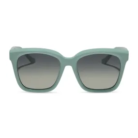 MEREDITH - STEEL TEAL   GREY GRADIENT   POLARIZED SUNGLASSES