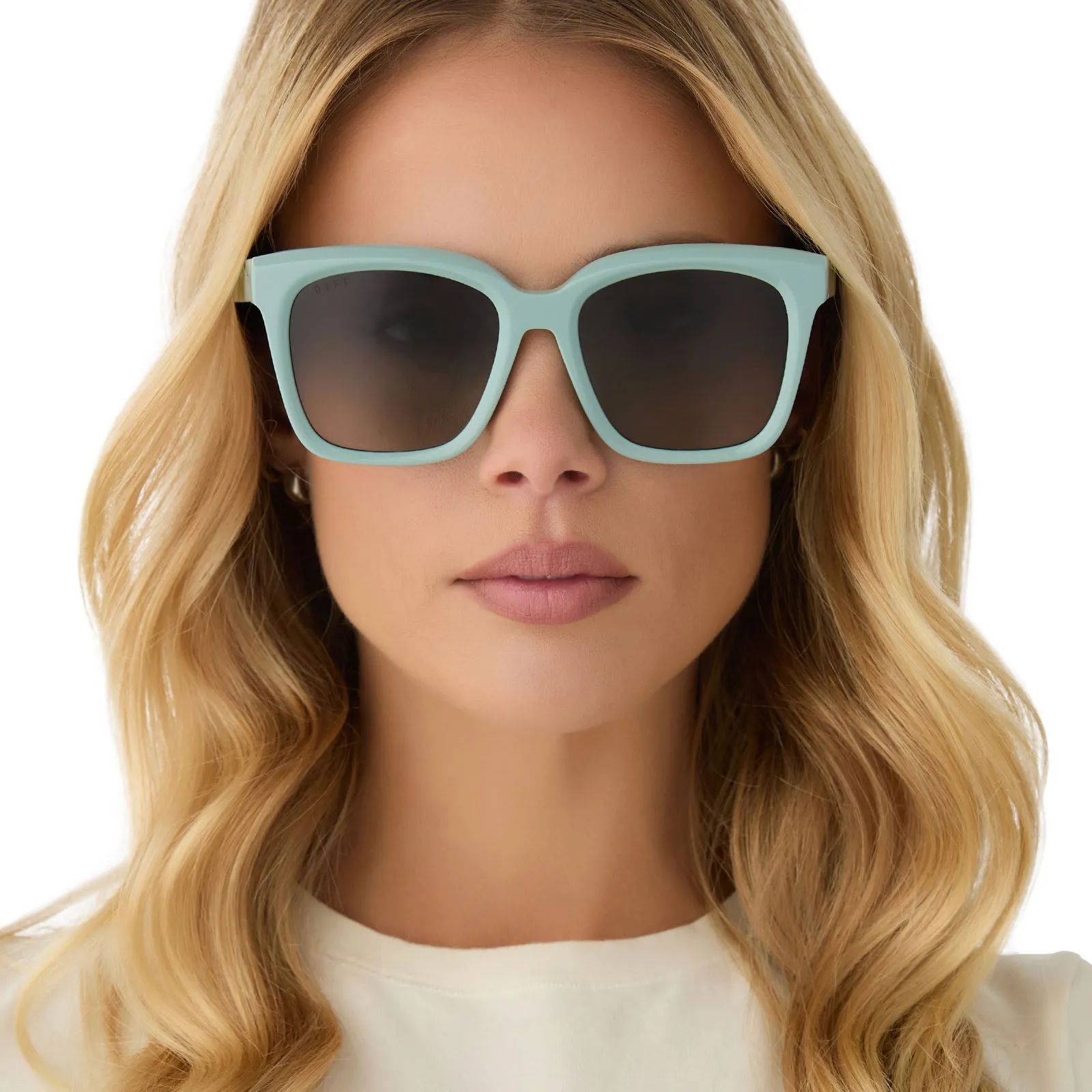 MEREDITH - STEEL TEAL   GREY GRADIENT   POLARIZED SUNGLASSES