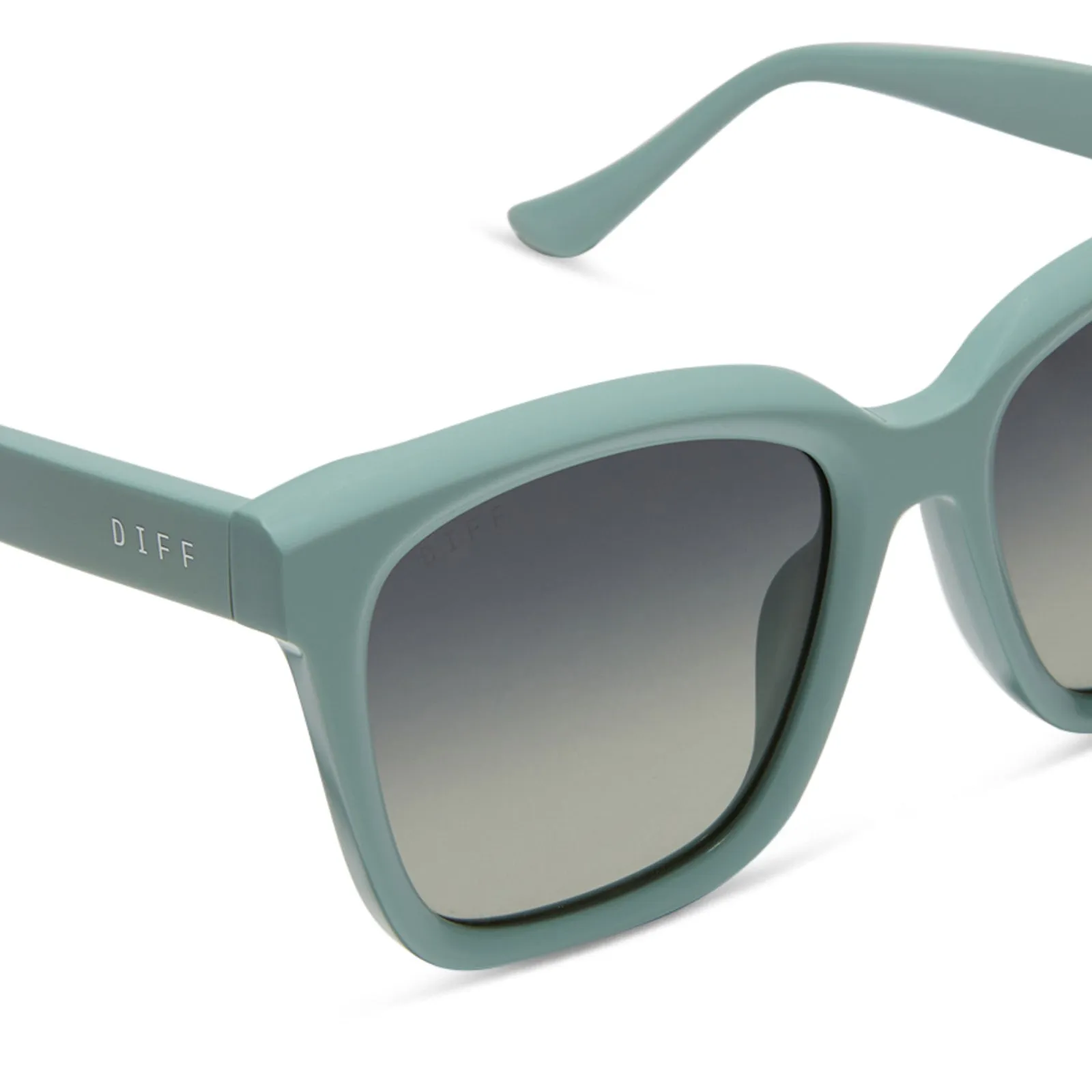 MEREDITH - STEEL TEAL   GREY GRADIENT   POLARIZED SUNGLASSES