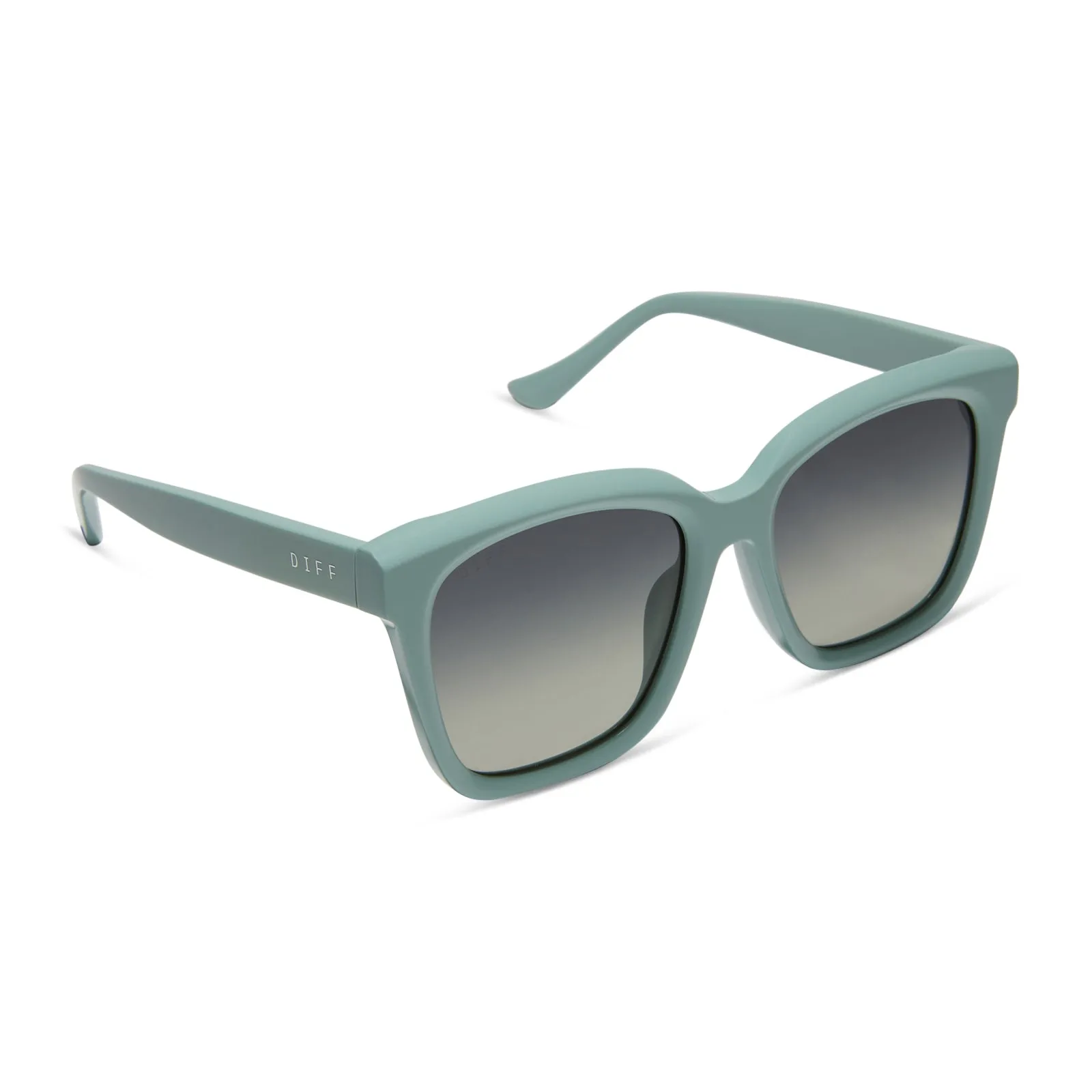 MEREDITH - STEEL TEAL   GREY GRADIENT   POLARIZED SUNGLASSES