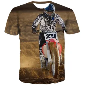 Motocross T shirts Men motorcycle Shirt Print Offroad Tshirts Novelty