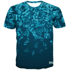 Music T-shirt Men Instrument Tshirt Printed Retro Tshirts Casual Electronic T-shirts Graphic