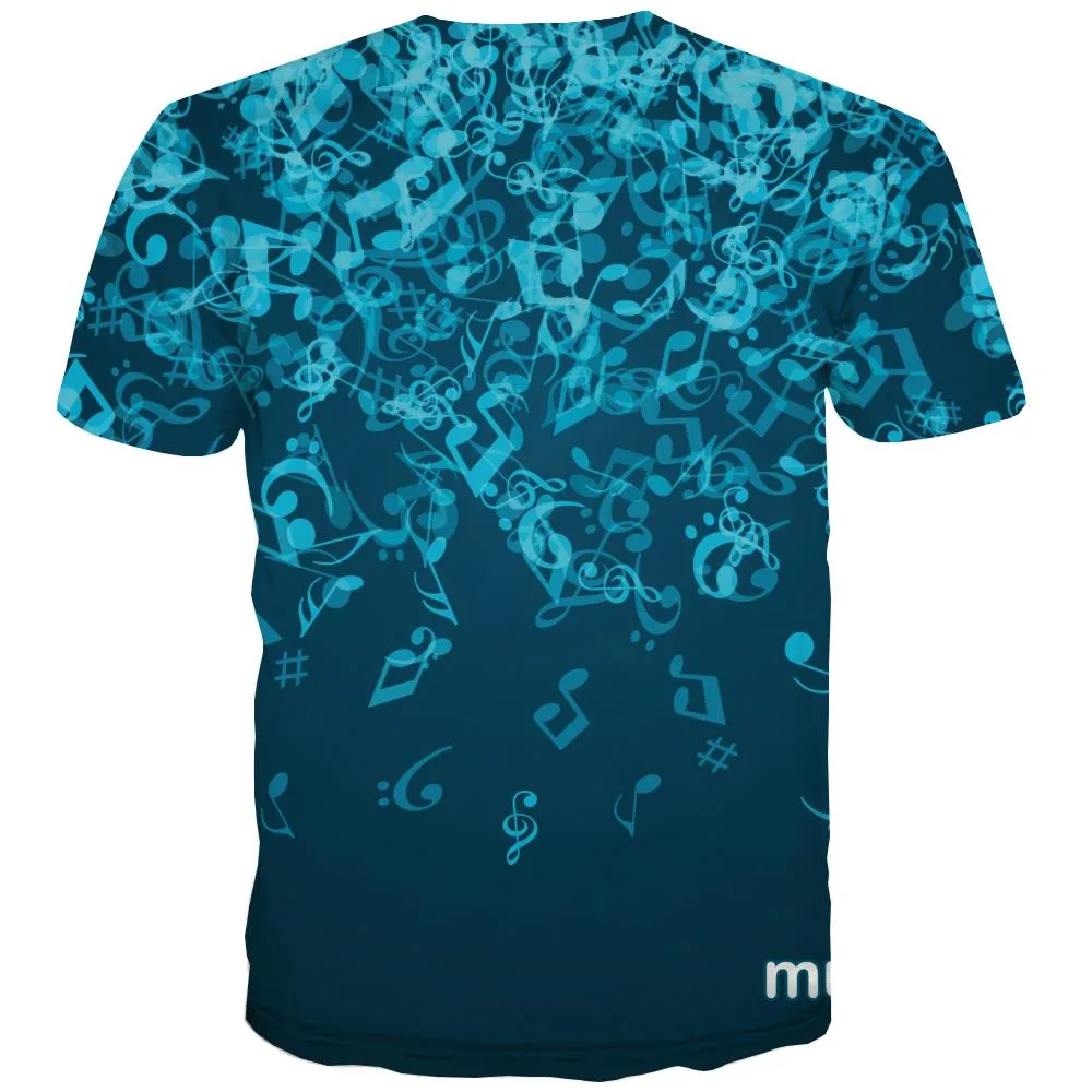 Music T-shirt Men Instrument Tshirt Printed Retro Tshirts Casual Electronic T-shirts Graphic