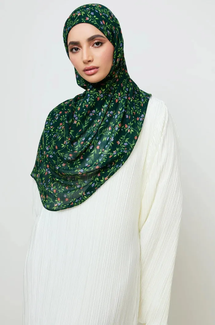 MY00 Hijab - Shadow Petals  hijab/tudung  hijab  printed hijab  printed scarf