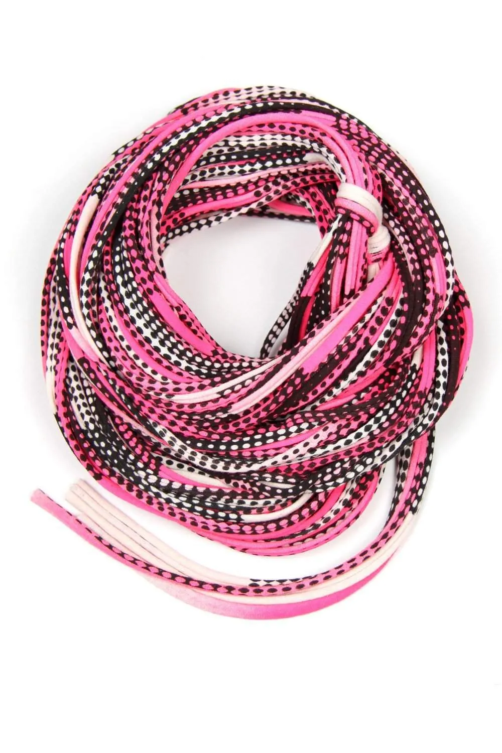 Necklush Chunky Scarf / Hot Pink & Black / Unisex