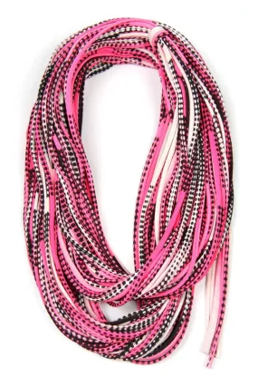 Necklush Chunky Scarf / Hot Pink & Black / Unisex