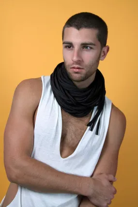 Necklush Cowl Scarf / Black / Unisex