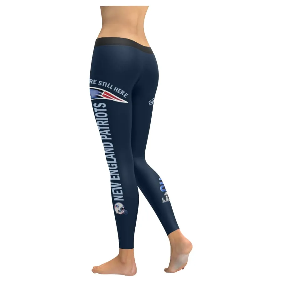 New England Patriots Super Bowl 6X Champs Leggings Navy Blue Black