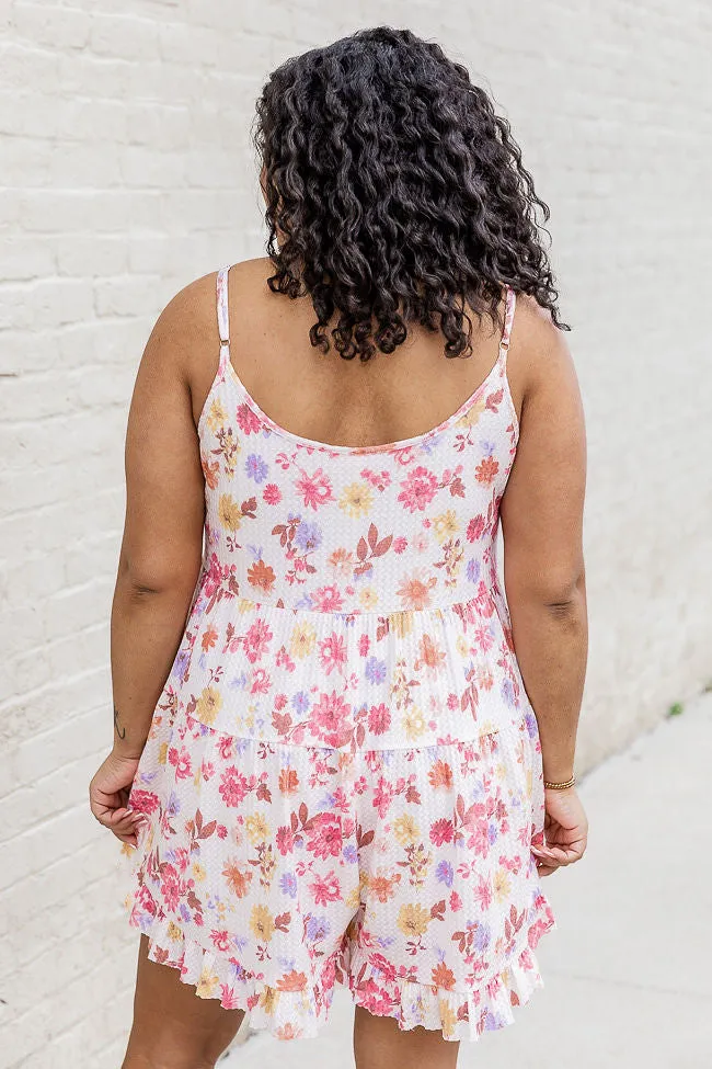 Once And For All White Floral Romper Dress FINAL SALE