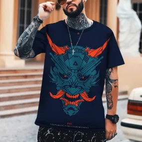 Oni Demon Japanese T-Shirt Men