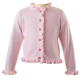 Pink Frill Cardigan