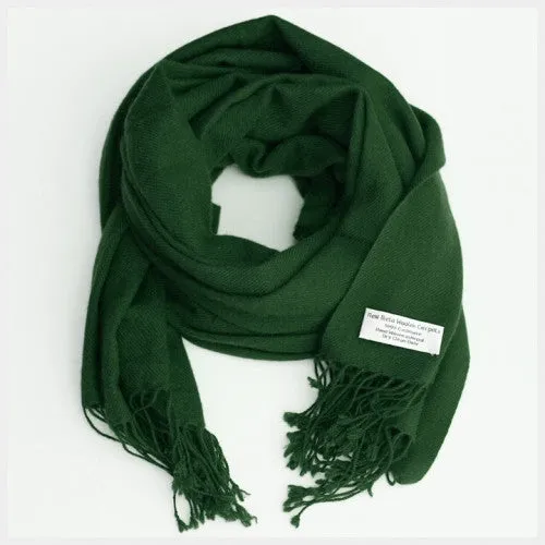 Pure Pashmina Scarf Green