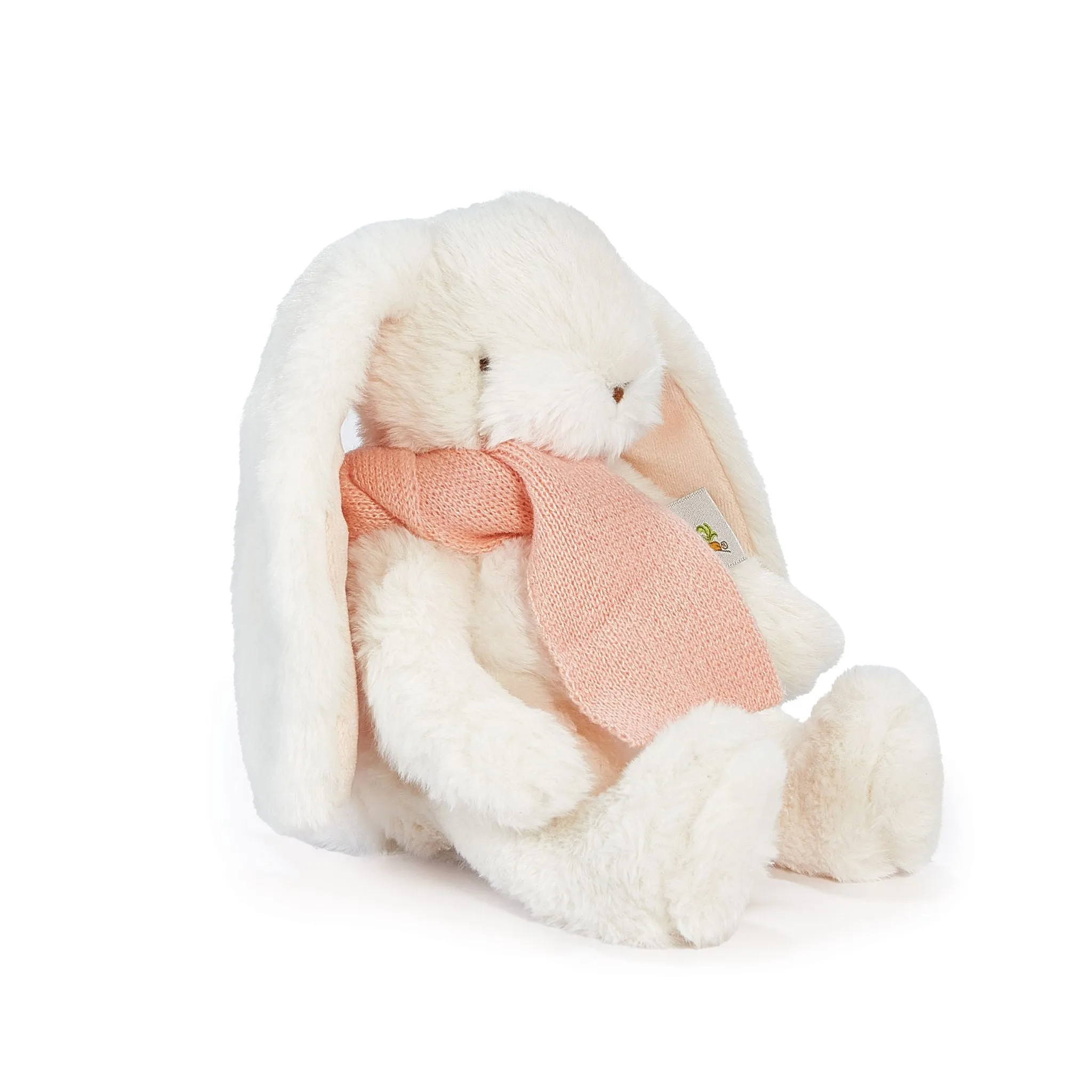 RETIRED - Holiday Wee Nibble Cream Bunny - Pink Scarf