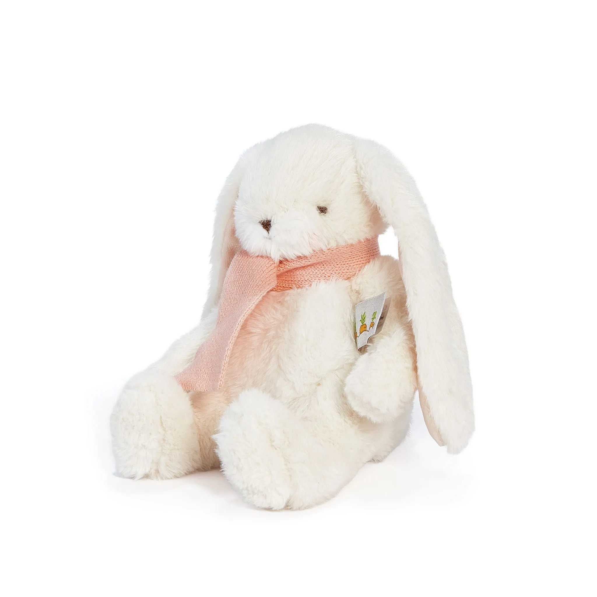 RETIRED - Holiday Wee Nibble Cream Bunny - Pink Scarf