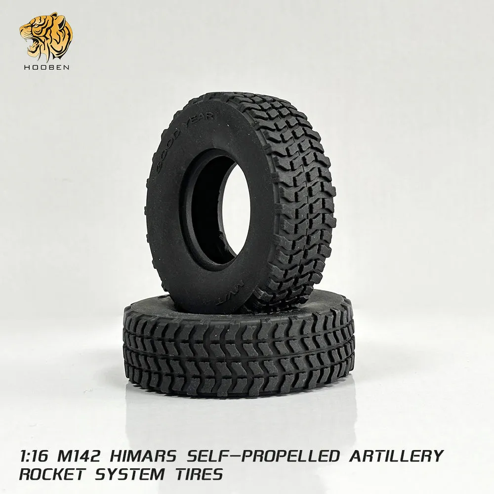 Rubber Tires for All Hooben Wheeled Armored Vehicles 1/16 BTR-4&M1126&HIMARS&OPEL& 1/10 FAUN SLT-56