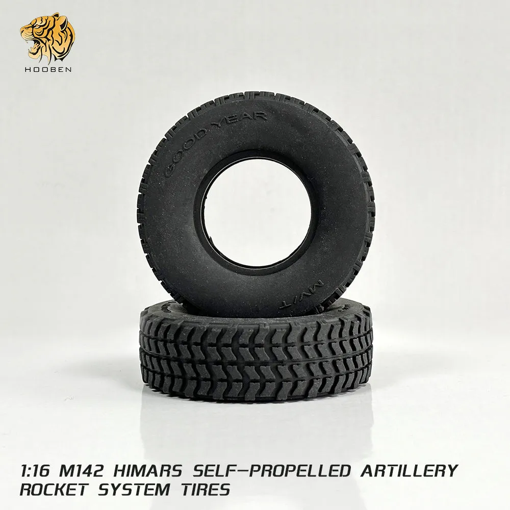 Rubber Tires for All Hooben Wheeled Armored Vehicles 1/16 BTR-4&M1126&HIMARS&OPEL& 1/10 FAUN SLT-56