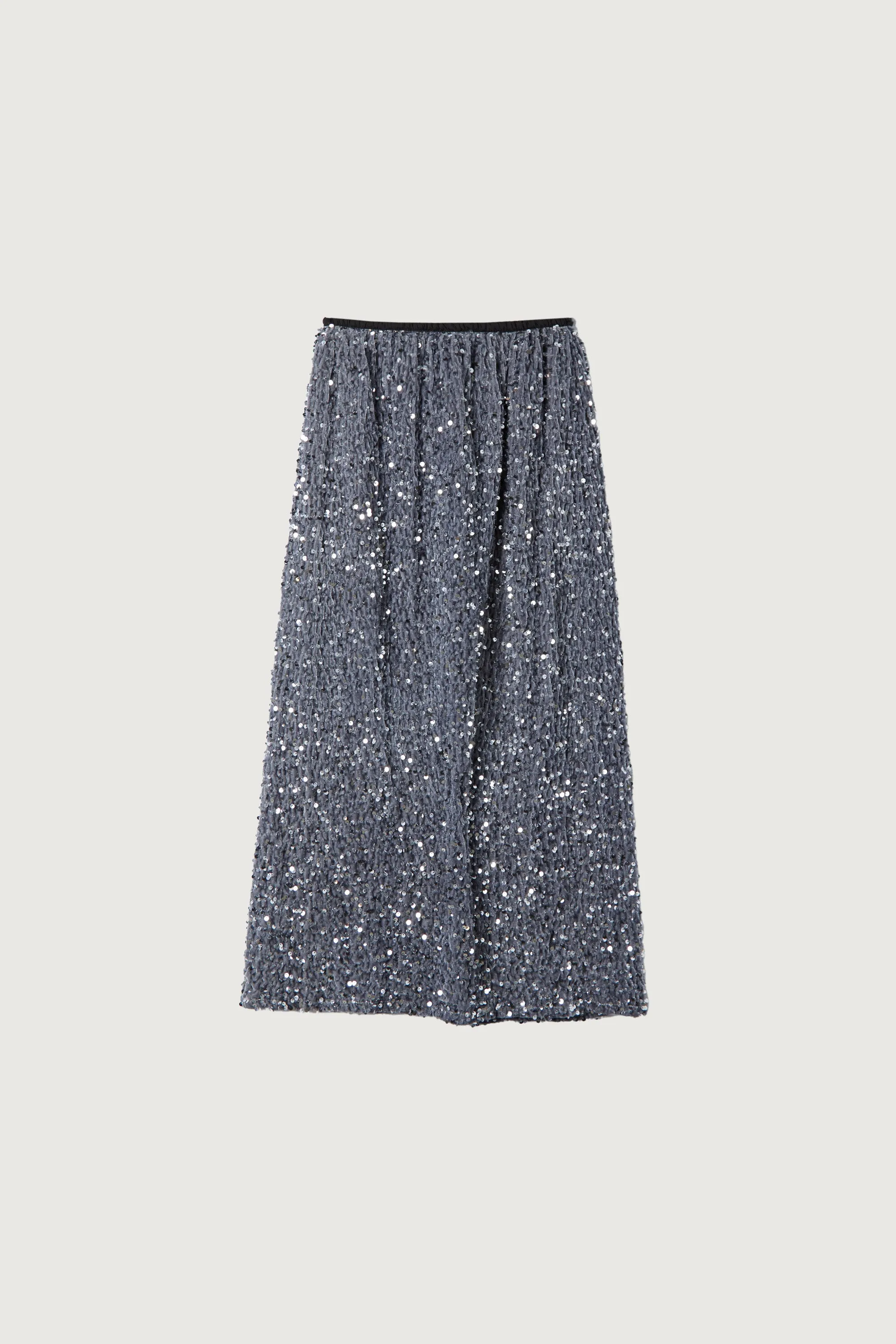 SEQUINED MIDI SKIRT