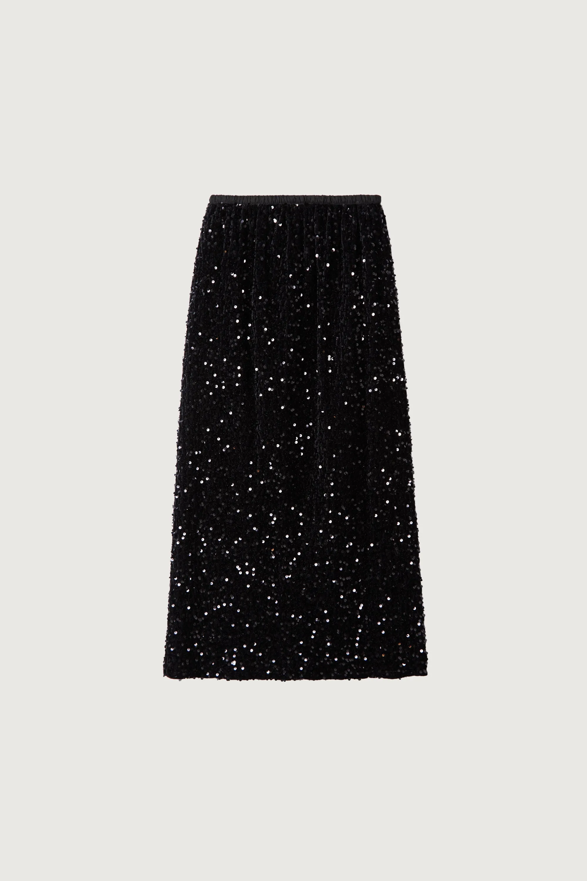 SEQUINED MIDI SKIRT