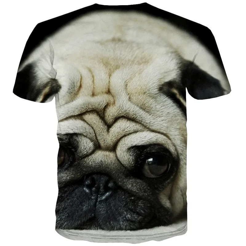 shirt dog tee shirt Puppy Cute animal Cool art costume men's big Smart dogs